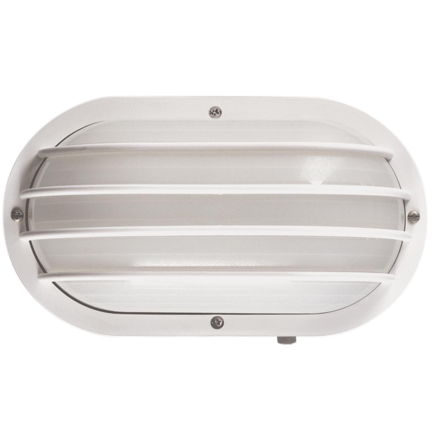 Sunlite Decorative Outdoor Eurostyle Oblong Linear Fixture, White Finish, Frosted Lens - Cheap-Us