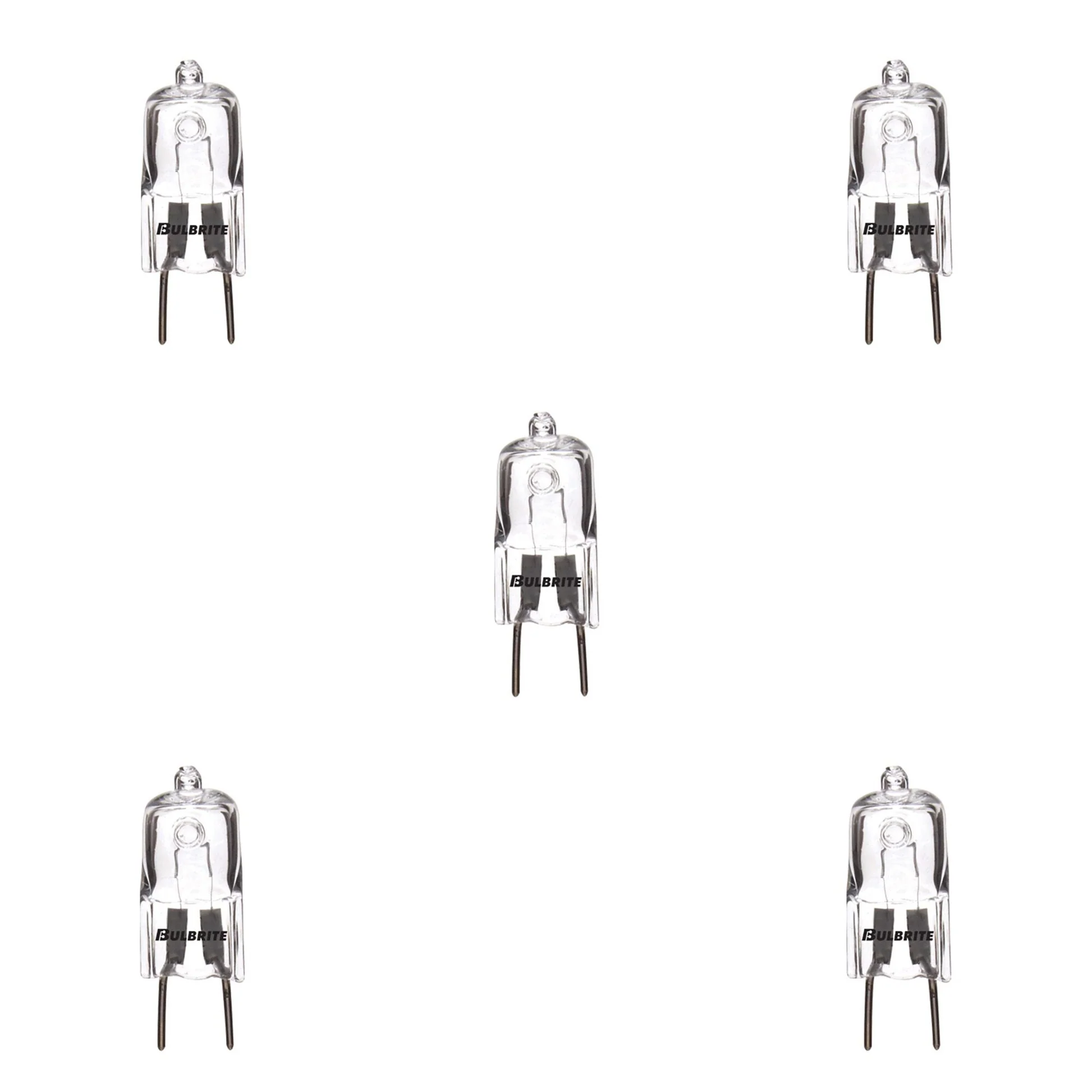 BULBRITE HALOGEN T4 BI-PIN (GY8) 75W DIMMABLE LIGHT BULB 2900K/SOFT WHITE 5PK (655075) - Cheap-Us