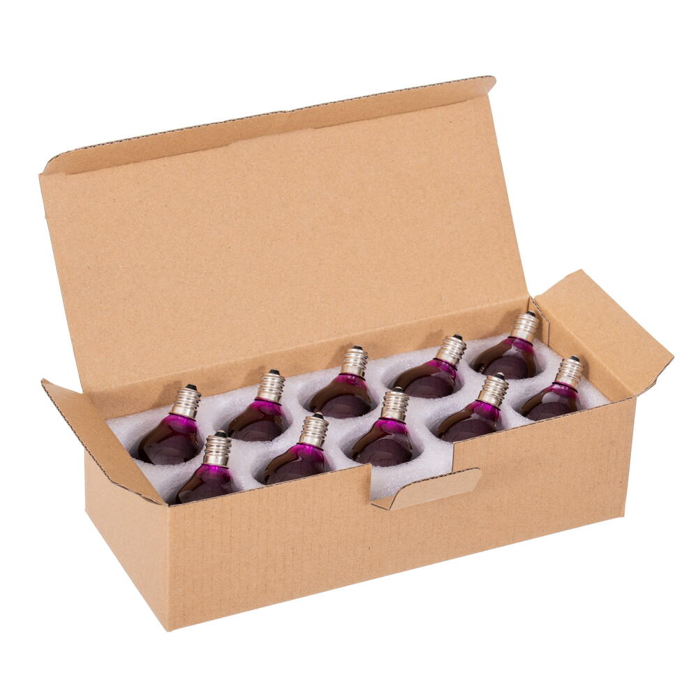 Vickerman Purple LED G40-E12 Filament Glass Replacement Bulbs 10/Box - Cheap-Us