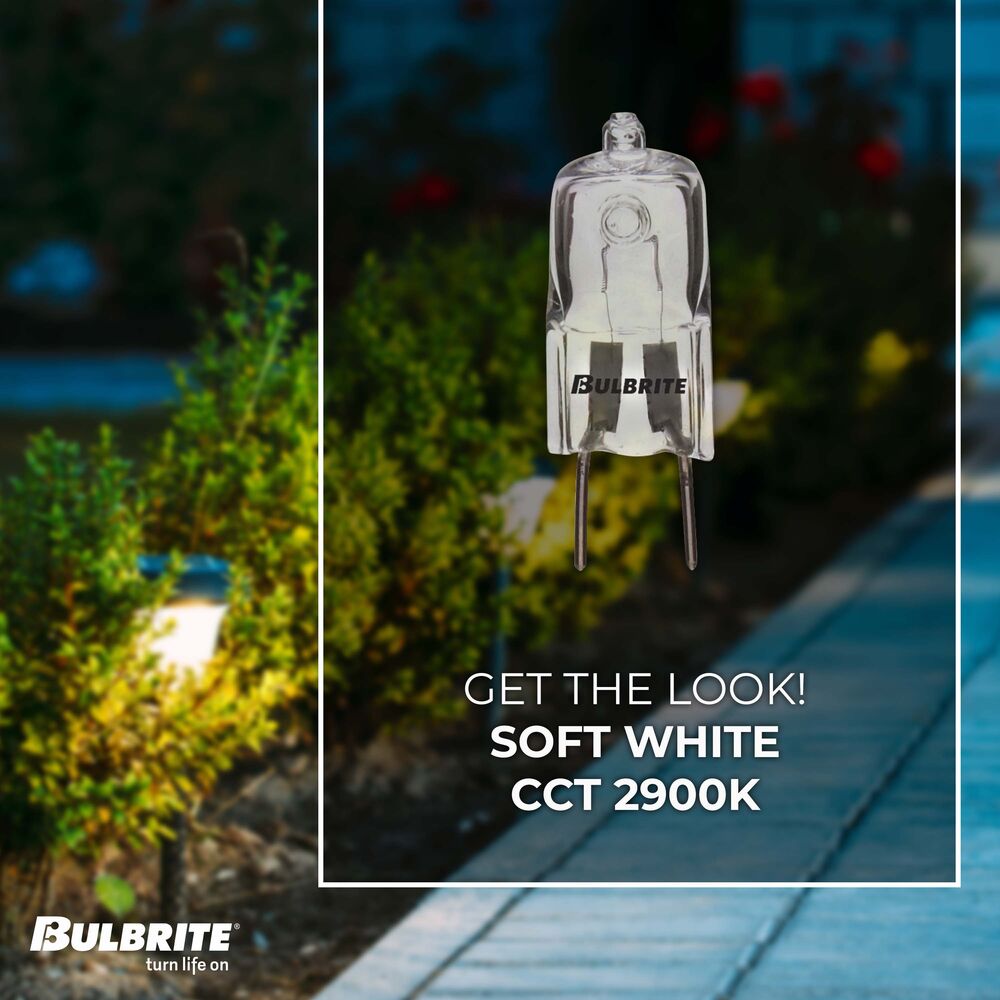 BULBRITE HALOGEN T4 BI-PIN (GY8) 35W DIMMABLE LIGHT BULB 2900K/SOFT WHITE 5PK (655035) - Cheap-Us