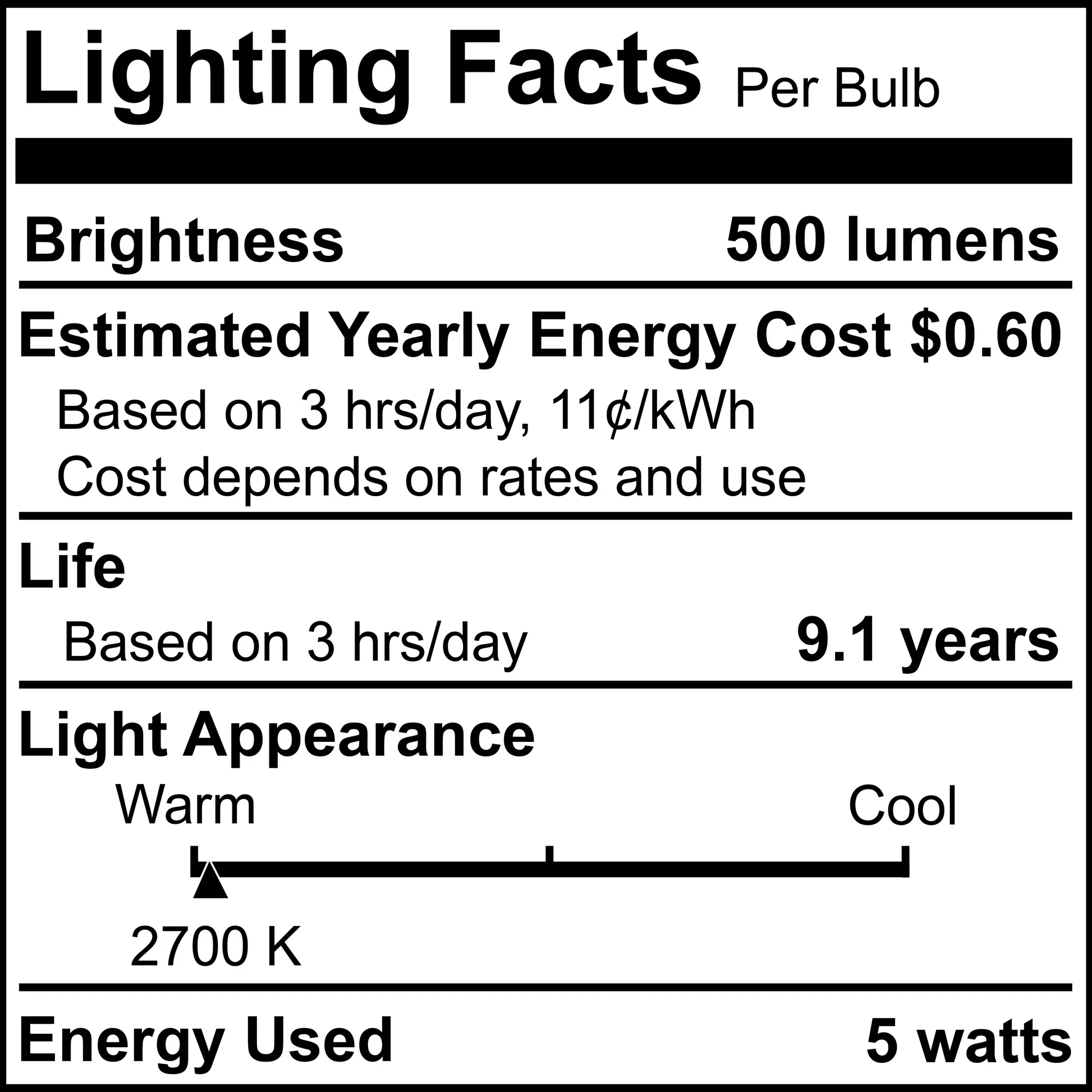 BULBRITE 5W LED B11 2700K FILAMENT E12 DIMMABLE 4PK - Cheap-Us