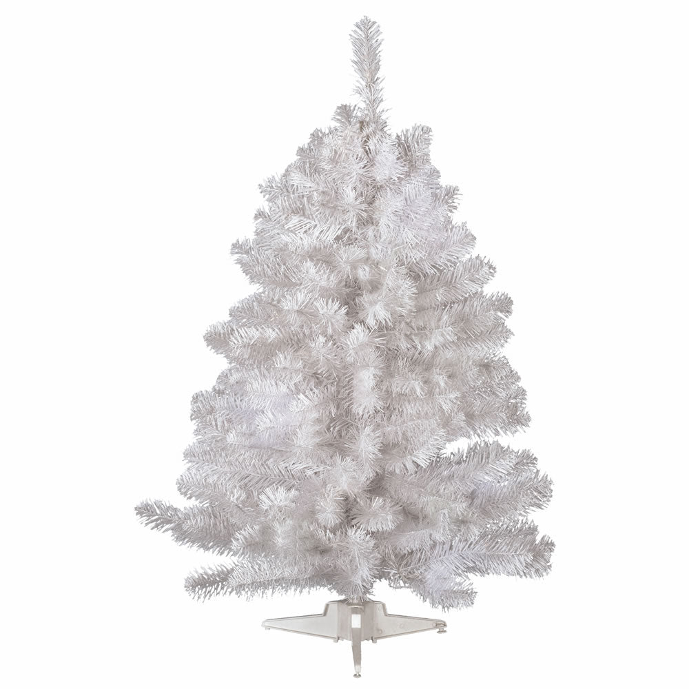 Vickerman 2' Crystal White Spruce Artificial Christmas Tree Unlit - Cheap-Us