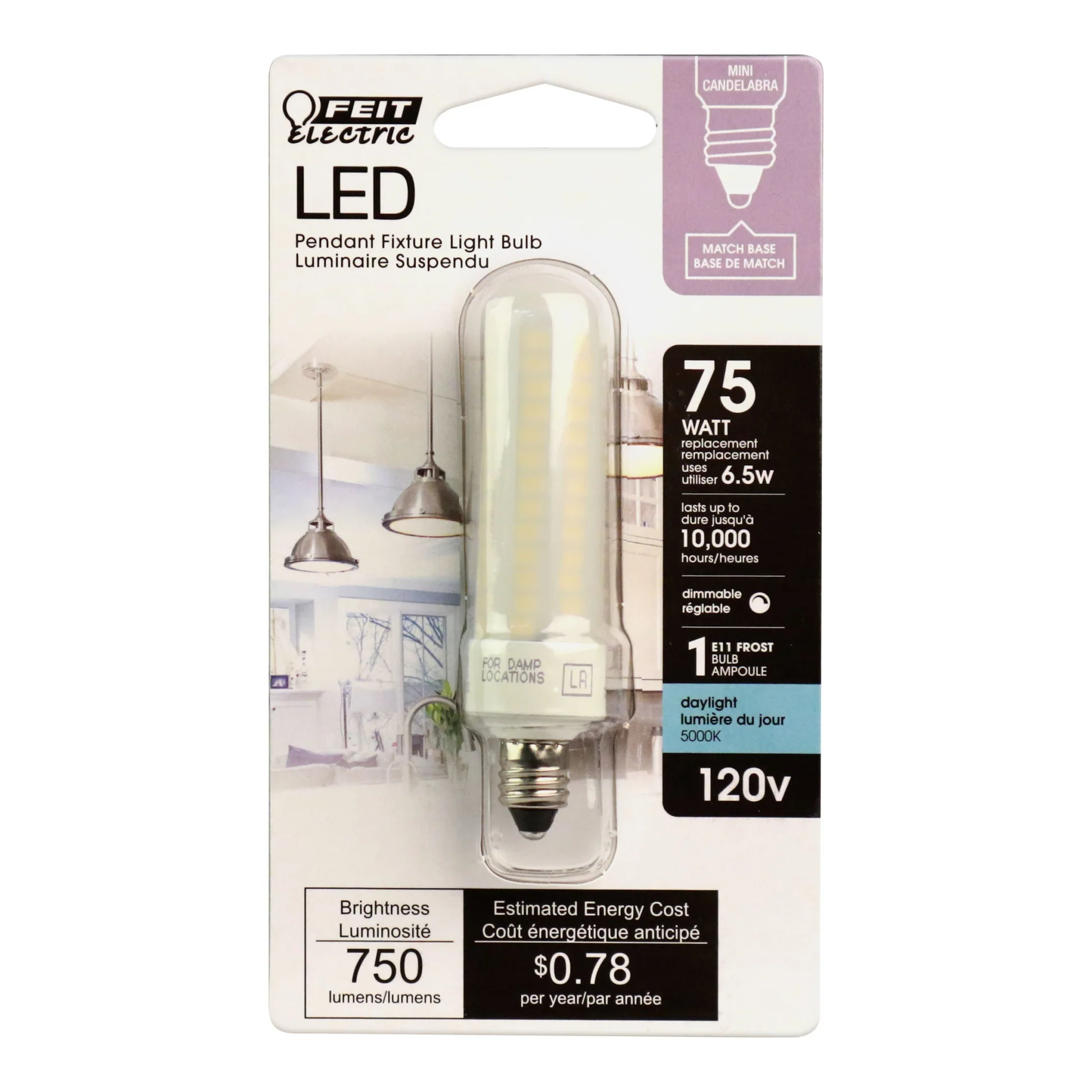 750 Lumen 5000K Dimmable MC LED - Cheap-Us