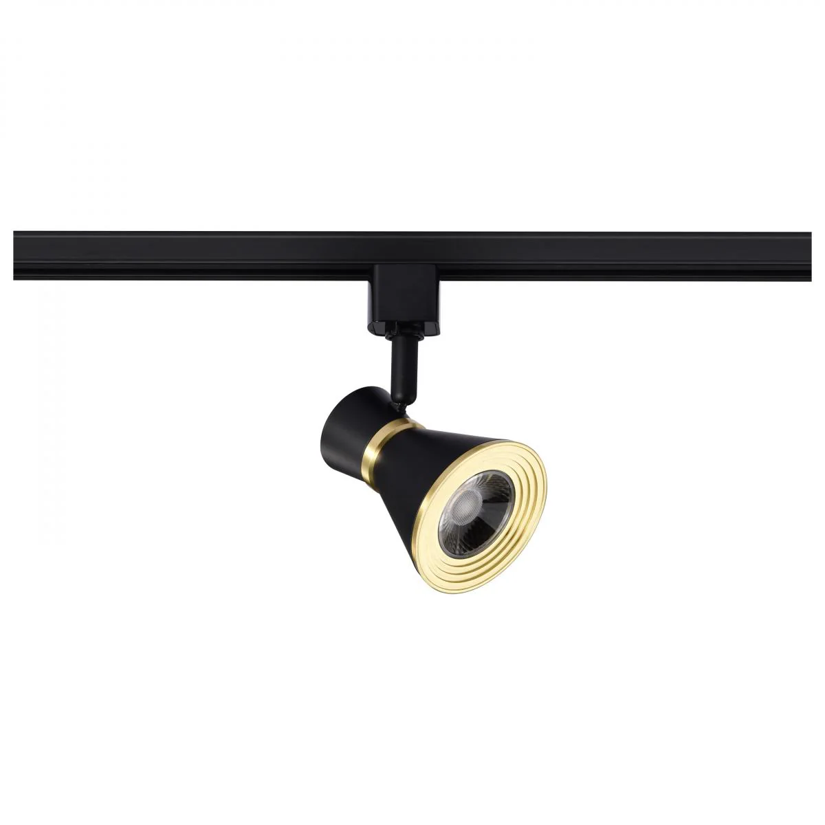 TH643 12W LED CINCH TRACK HEAD 36 12 Watt LED Cinch Track Head; 3000K; Matte Black and Brushed Brass Finish - Cheap-Us