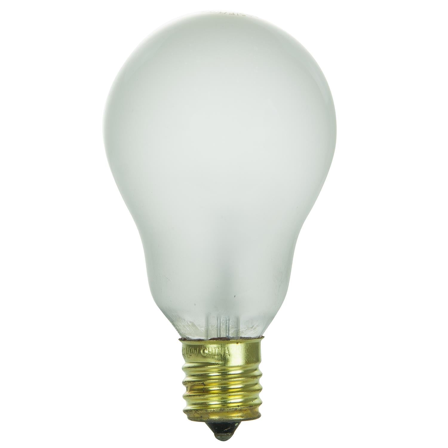 Sunlite 60 Watt A15 Appliance, Intermediate Base, Frost - Cheap-Us
