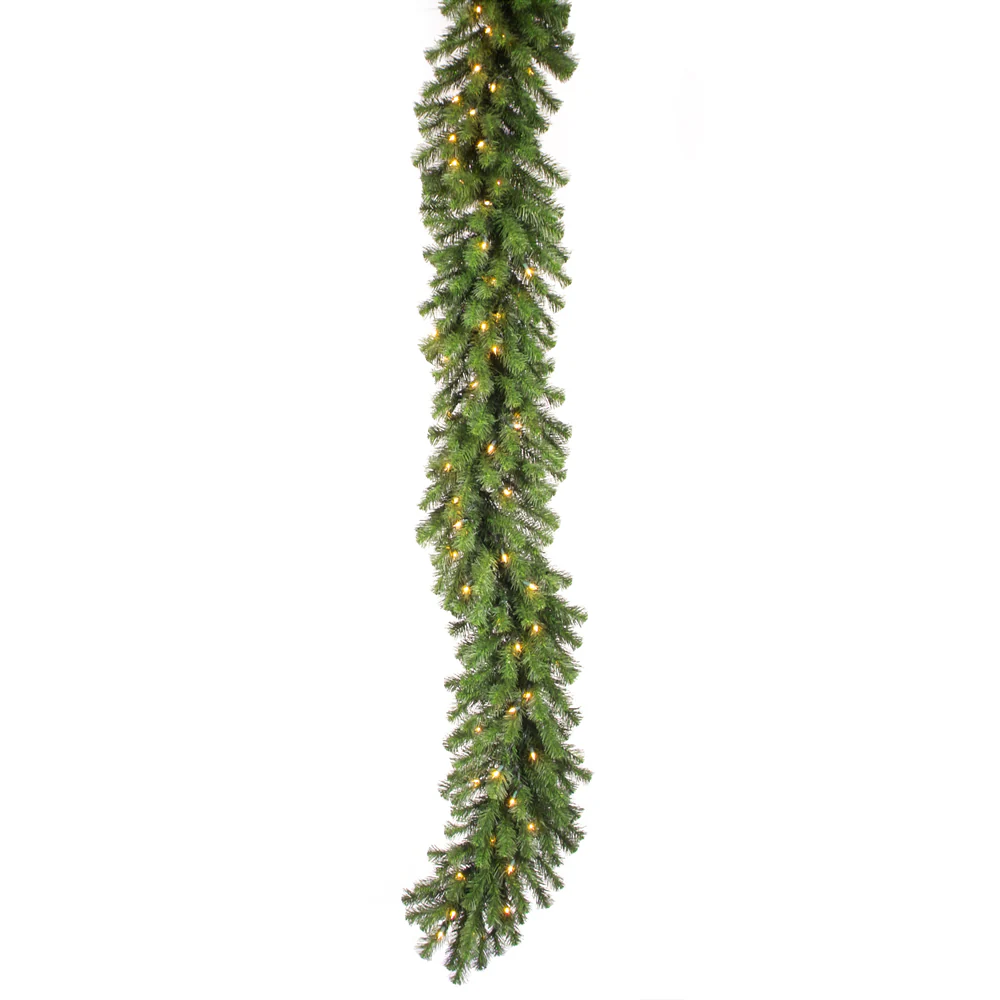 Vickerman 50' Douglas Fir Artificial Christmas Garland Clear Dura-lit Incandescent Mini Lights - Cheap-Us