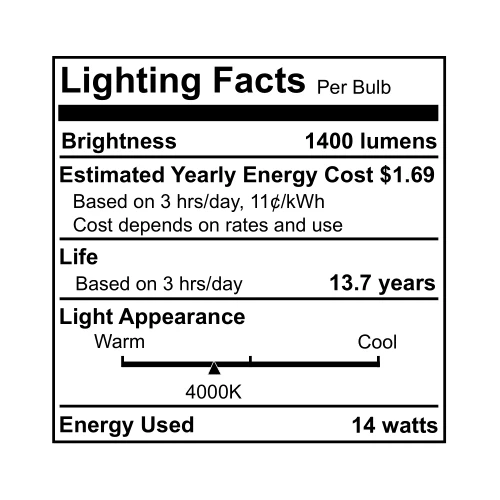 Bulbrite 9W LED A19 LIGHT BULB 4000K COOL WHITE FILAMENT, E26 MEDIUM SCREW BASE, DIMMABLE, 4PK - Cheap-Us