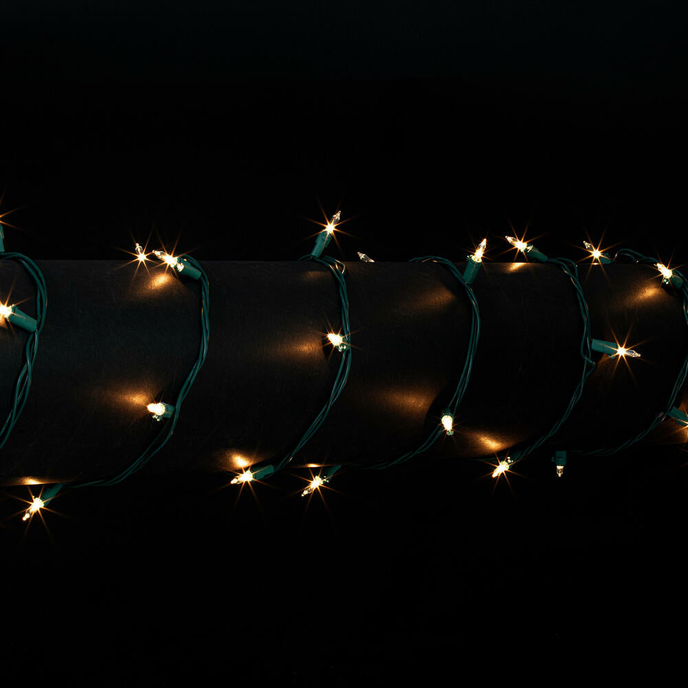 Vickerman 100 Clear Mini Light on Green Wire 33' Christmas Light Strand - Cheap-Us