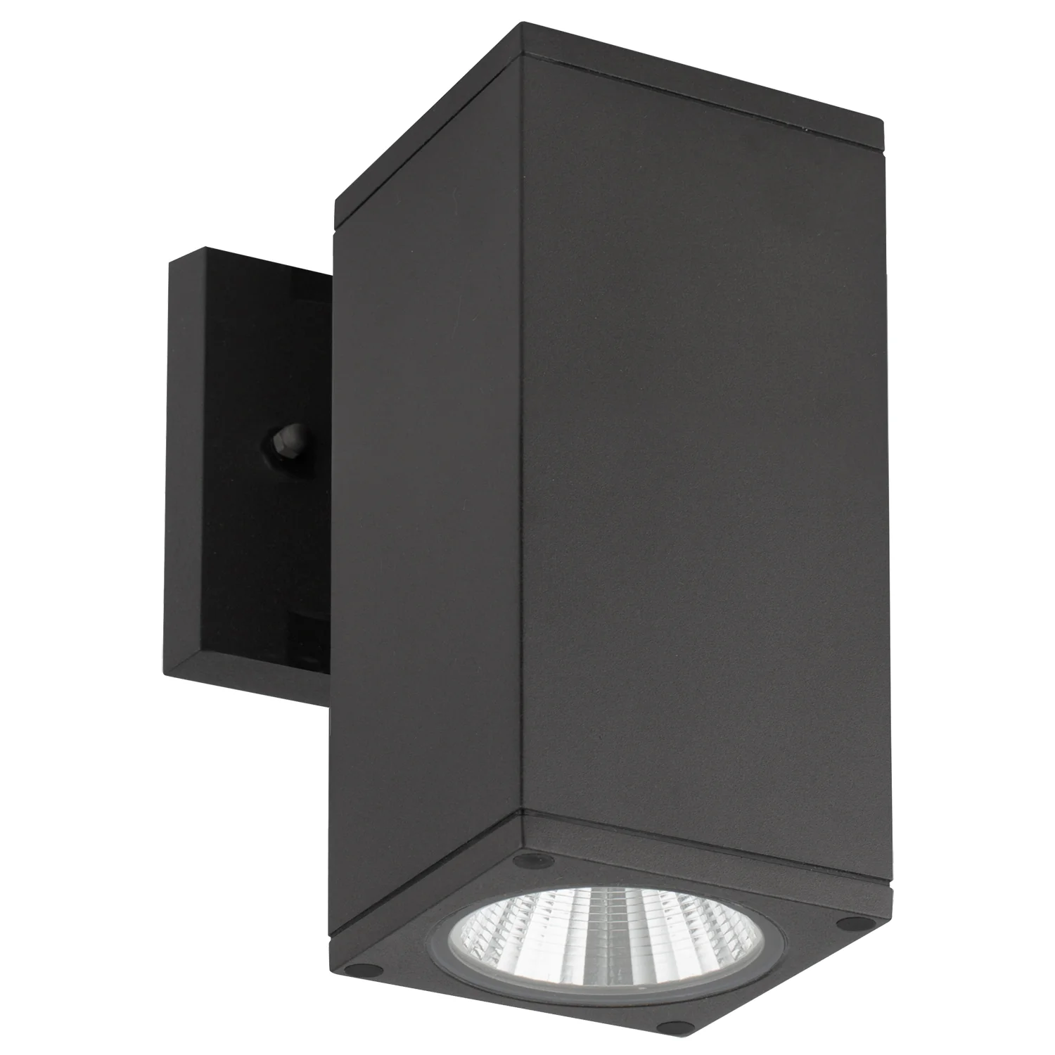 LED Square Up Or Down Outdoor Wall Light Fixture, 12 Watts(60W=), 850 Lumens, Color Tunable 30K/40K/50K, 120-277v, ETL Listed, Black, for Residential & Commercial Use - Cheap-Us