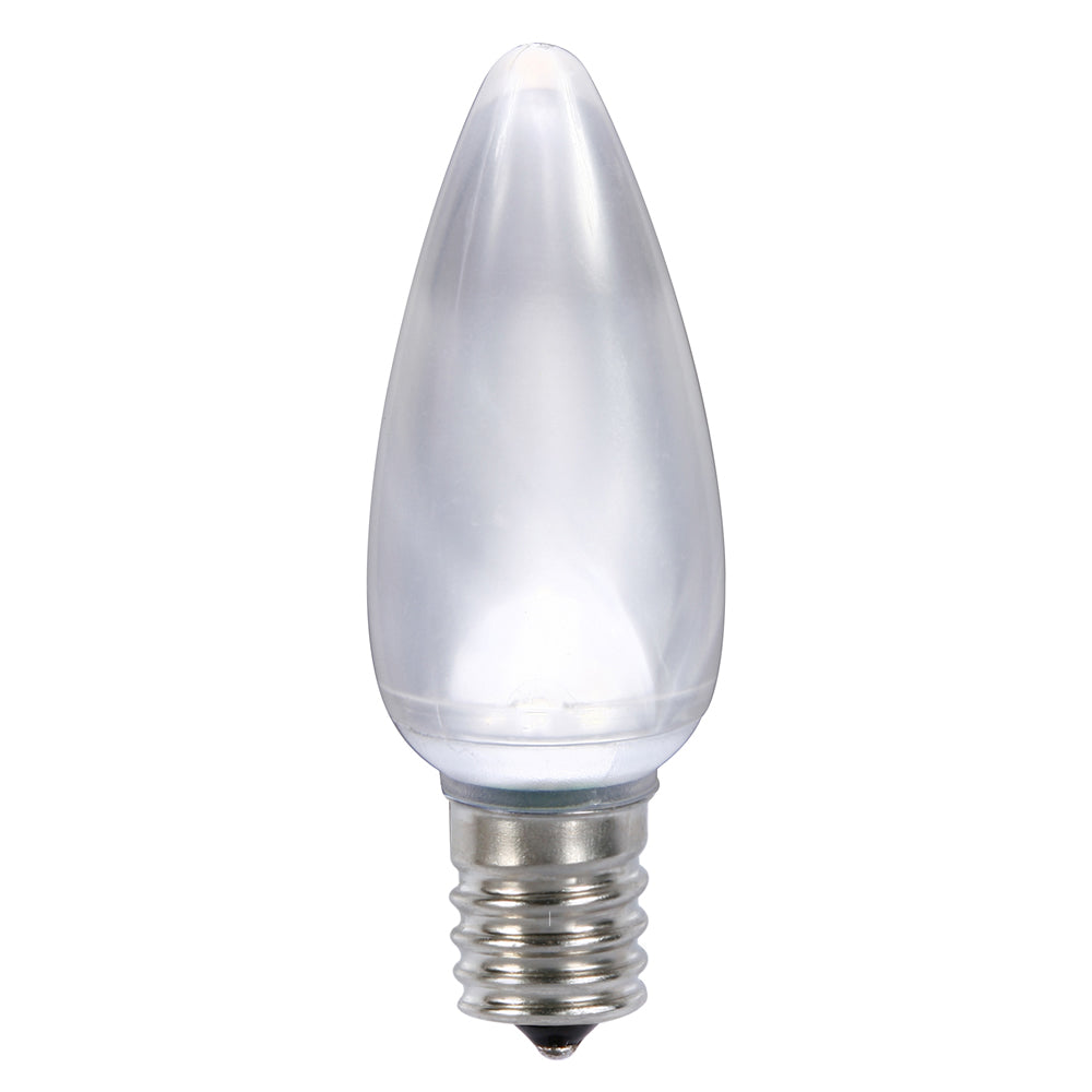 Vickerman C9 Ceramic LED Pure White Twinkle Bulb  Nickel Base 120V .6 Watts 25 Bulbs per Pack - Cheap-Us
