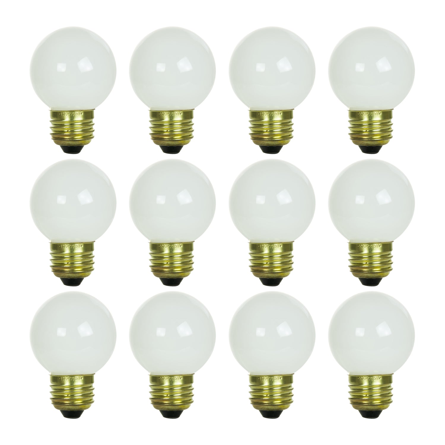 Sunlite 40 Watt G16 Globe, Medium Base, White - Cheap-Us