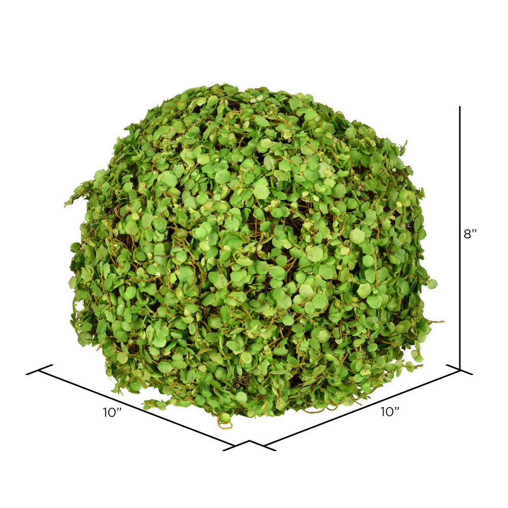 Vickerman 8'' Artificial Green Mini Leaves Ball. - Cheap-Us