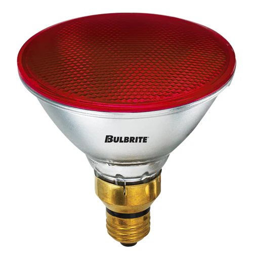 Bulbrite H90PAR38R 90 Watt Dimmable Colored Light Halogen PAR38, Medium Base, Red - Cheap-Us