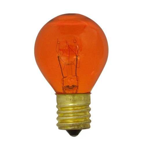 Bulbrite 10S11O 10W Dimmable S11 Night Light Replacement Bulb, Intermediate Base, Transparent Orange - Cheap-Us