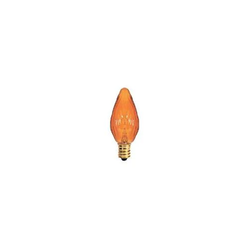 Bulbrite 15F10A-8PK 15 Watt Incandescent Fiesta F10, Candelabra Base, Amber, 8-Pack - Cheap-Us
