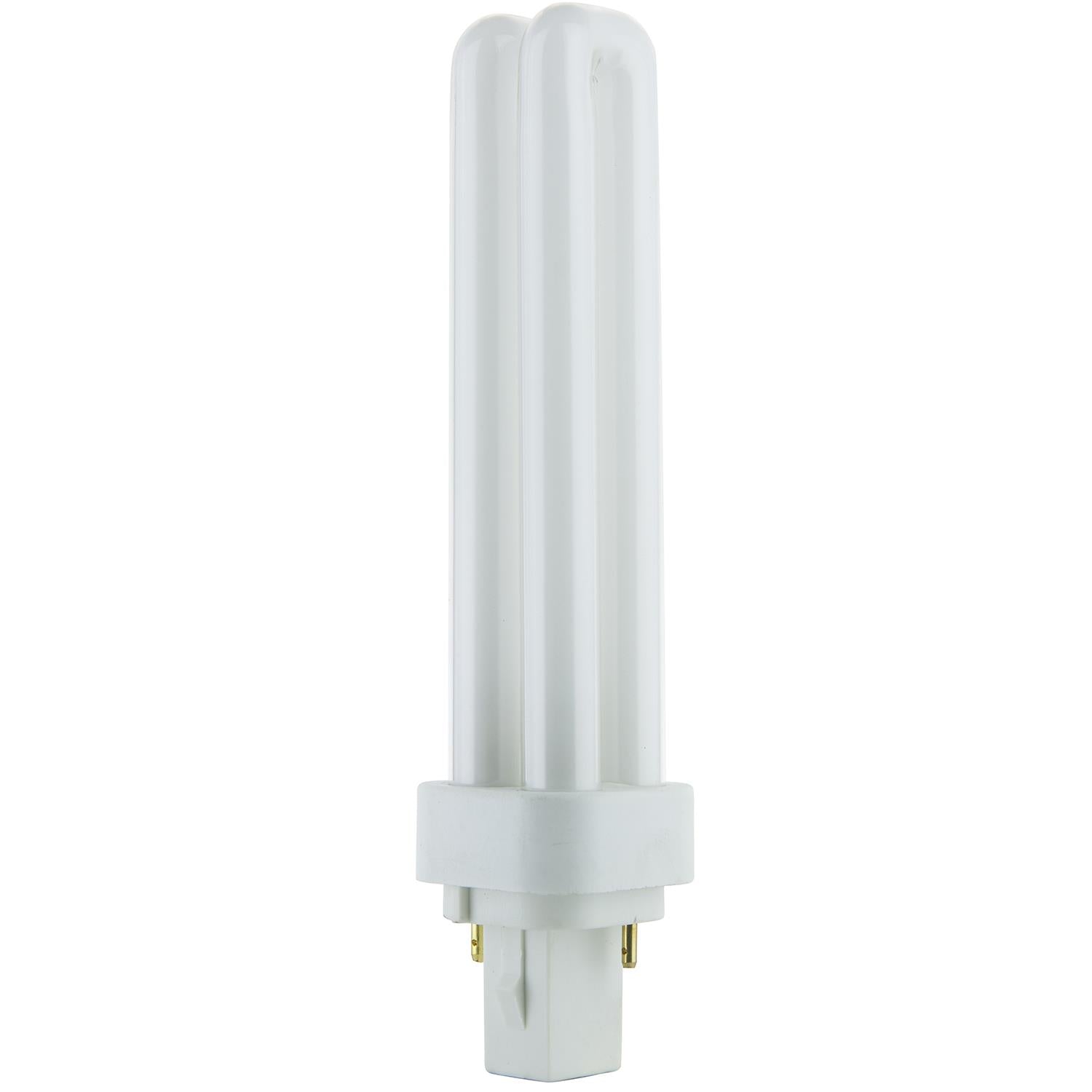 Sunlite 18 Watt PLD 2-Pin Double U-Shaped Twin Tube, G24D-2 Base, Warm White - Cheap-Us