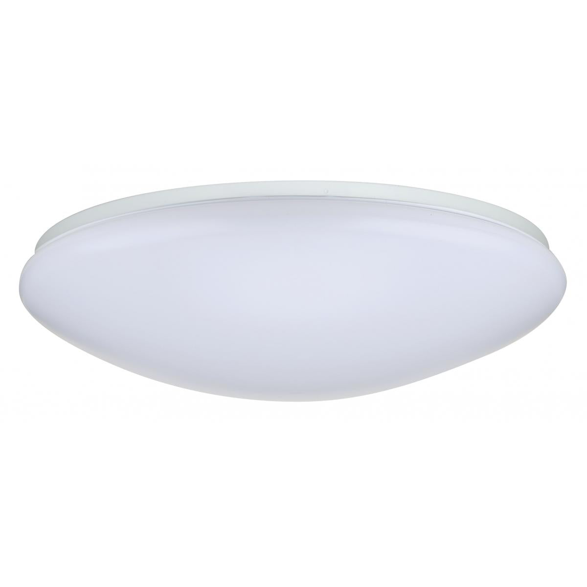 Satco Nuvo LED 11/14/19-inch Acrylic Round/Square Flush Mount Fixture White Finish. Adjustable Color W/ Sensor. CCT Selectable - Cheap-Us
