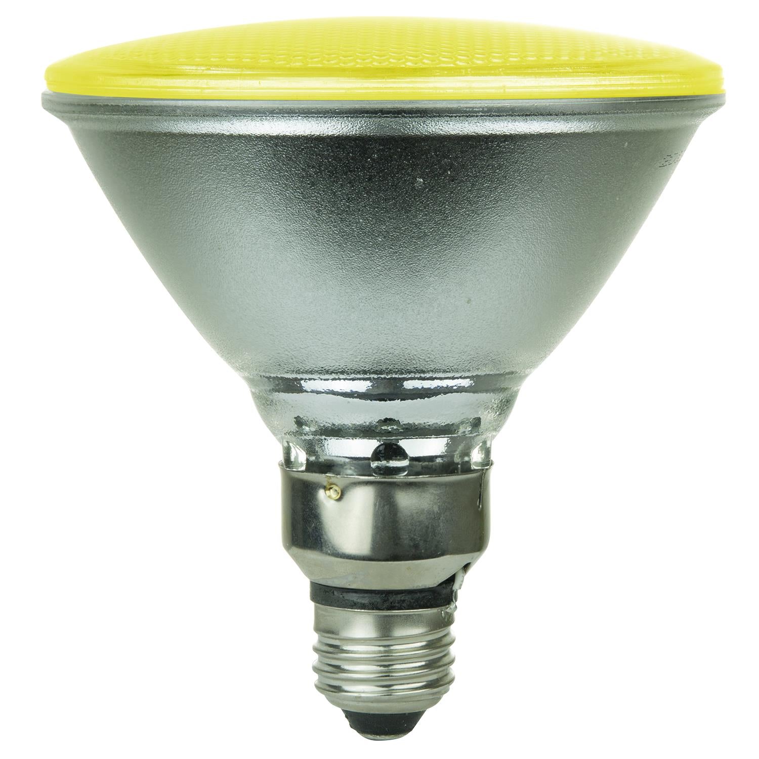 Sunlite LED PAR38 Colored Reflector 4W Light Bulb Medium (E26) Base, Yellow - Cheap-Us