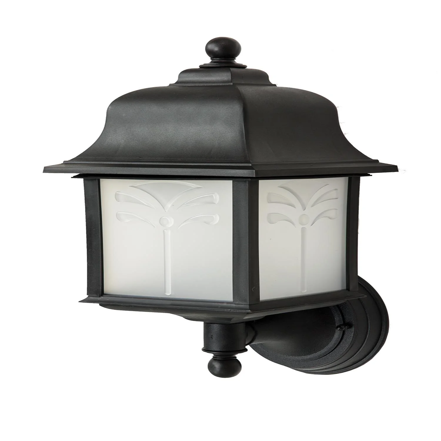 Sunlite Decorative Outdoor Energy Saving Orchid Up Fixture, Black Finish, Frosted Lens - Cheap-Us