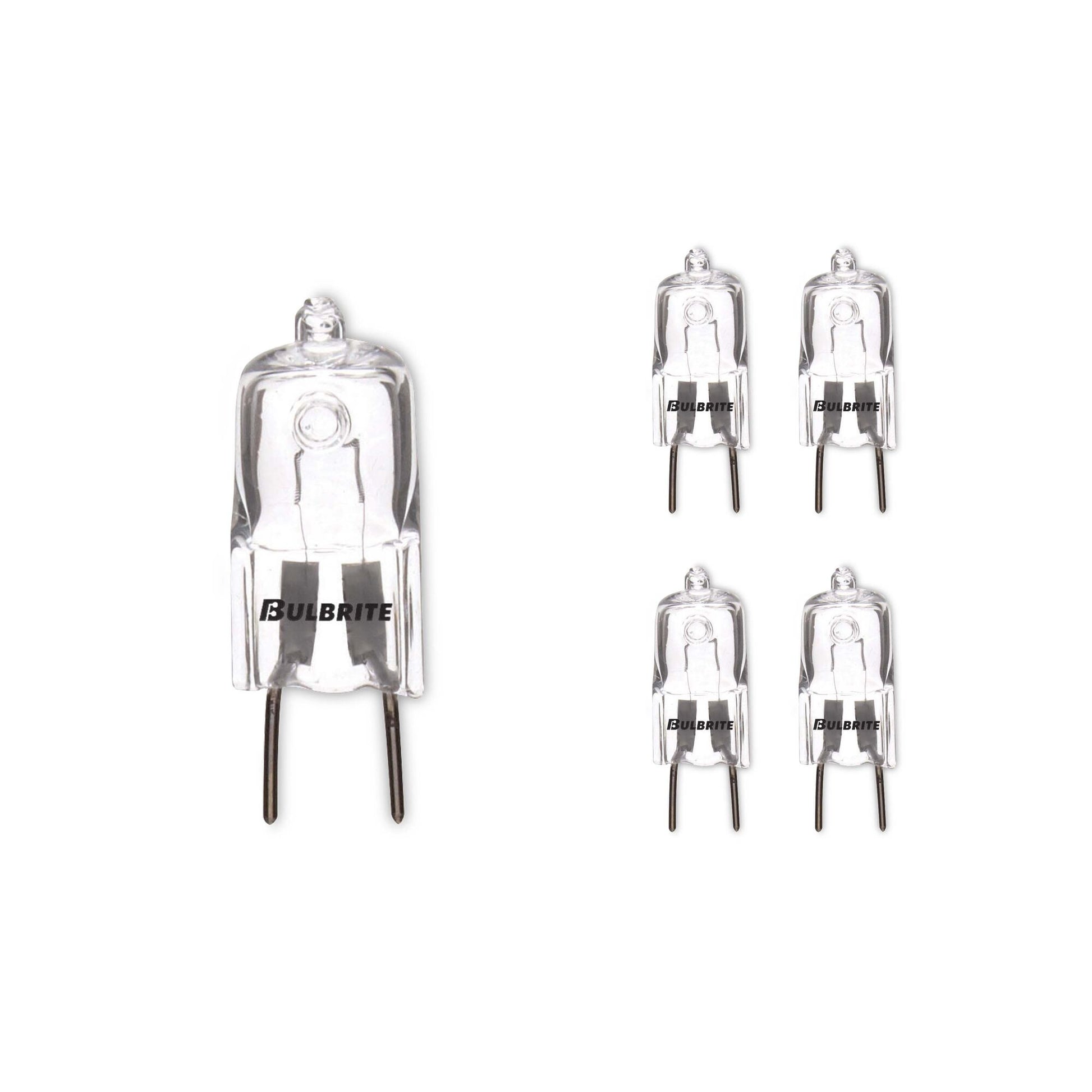 BULBRITE HALOGEN T4 BI-PIN (GY8) 35W DIMMABLE LIGHT BULB 2900K/SOFT WHITE 5PK (655035) - Cheap-Us