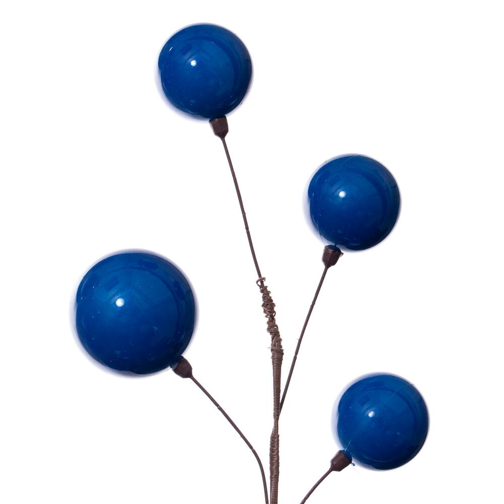 Vickerman 10' Blue Pearl Branch Ball Wire Garland. - Cheap-Us