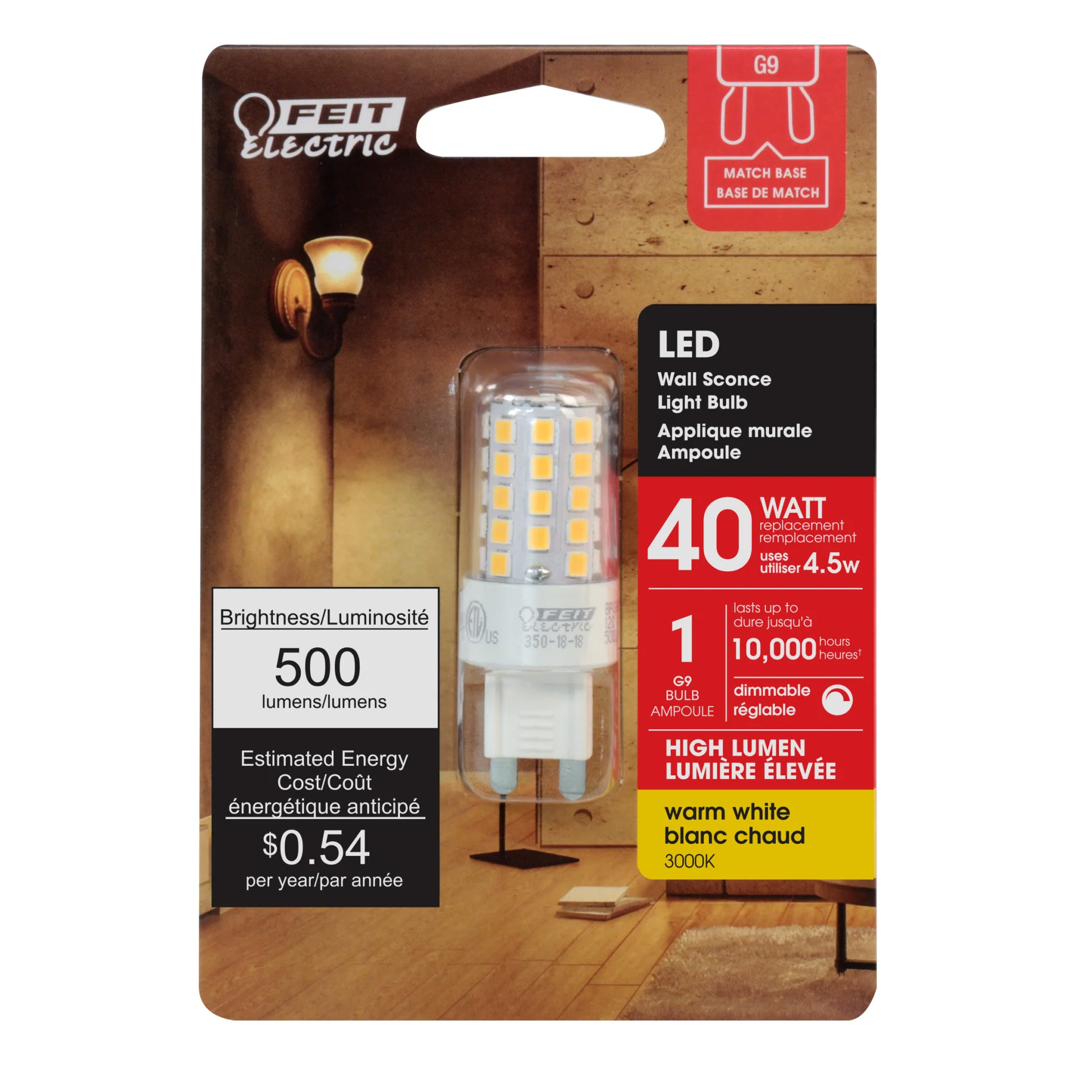 500 Lumen Warm White G9 LED - Cheap-Us