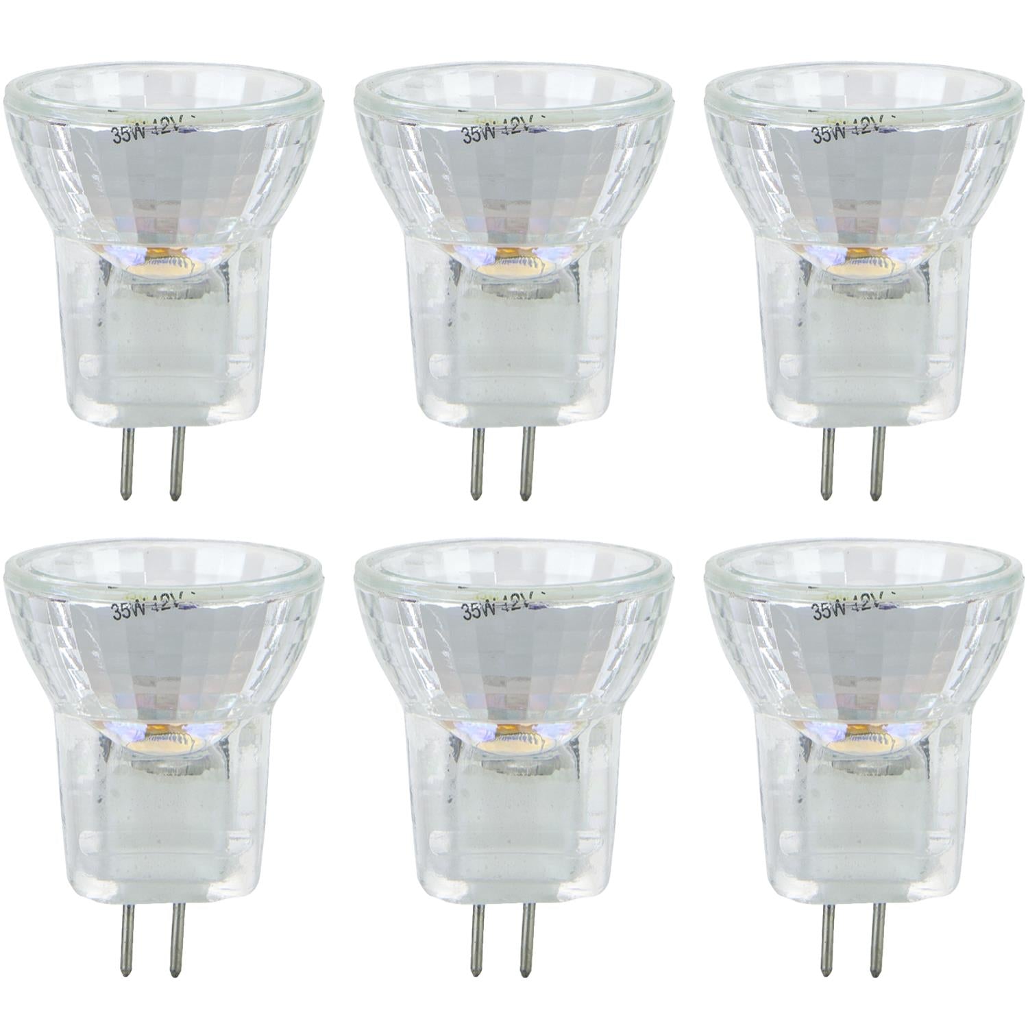 Sunlite 35 Watt, 10° Spot, MR8 Mini Reflector with Cover Guard, G4 Bi-Pin Base - Cheap-Us