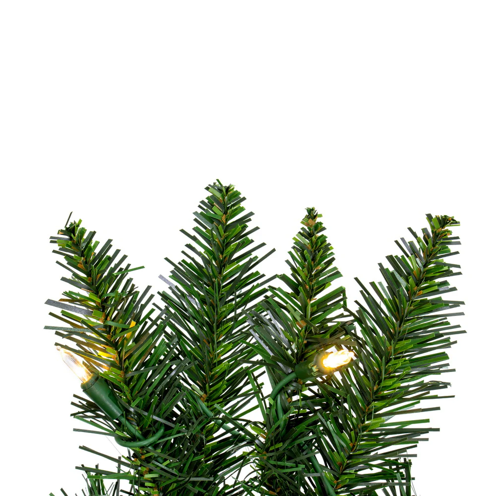 Vickerman 9' Camdon Fir Artificial Christmas Garland Warm White LED Mini Lights - Cheap-Us