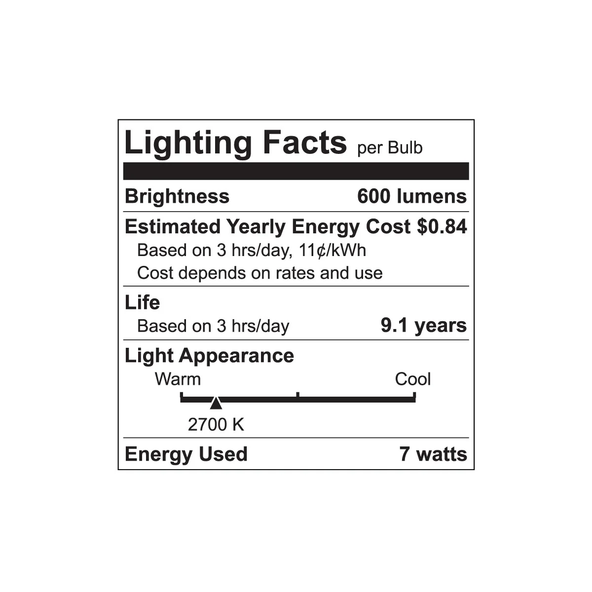 Luxrite LED 7W A15 Bulb, 2700K - Warm White, 600 Lumens, 80 CRI, Frost Finish, Dimmable (LR21350) - Cheap-Us