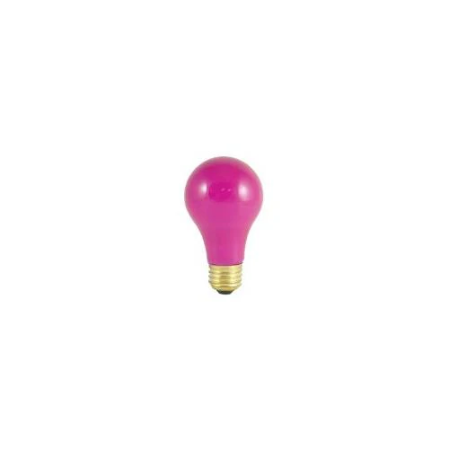 Bulbrite 40A/CP-12PK 40 Watt Incandescent A19 Party Bulb, Medium Base, Ceramic Pink, 12 Pack - Cheap-Us