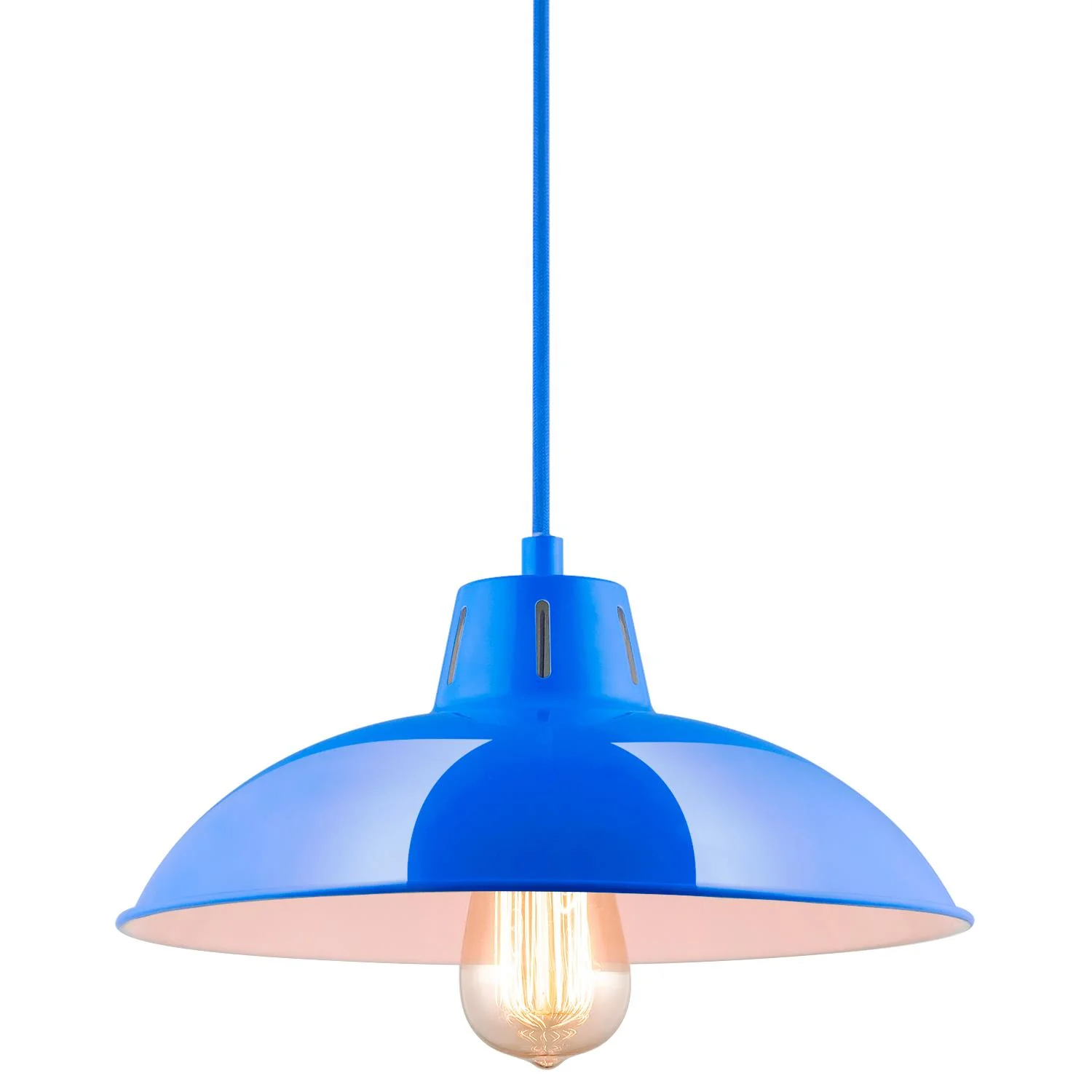 Sunlite CF/PD/V/B Blue Vega Residential Ceiling Pendant Light Fixtures With Medium (E26) Base - Cheap-Us