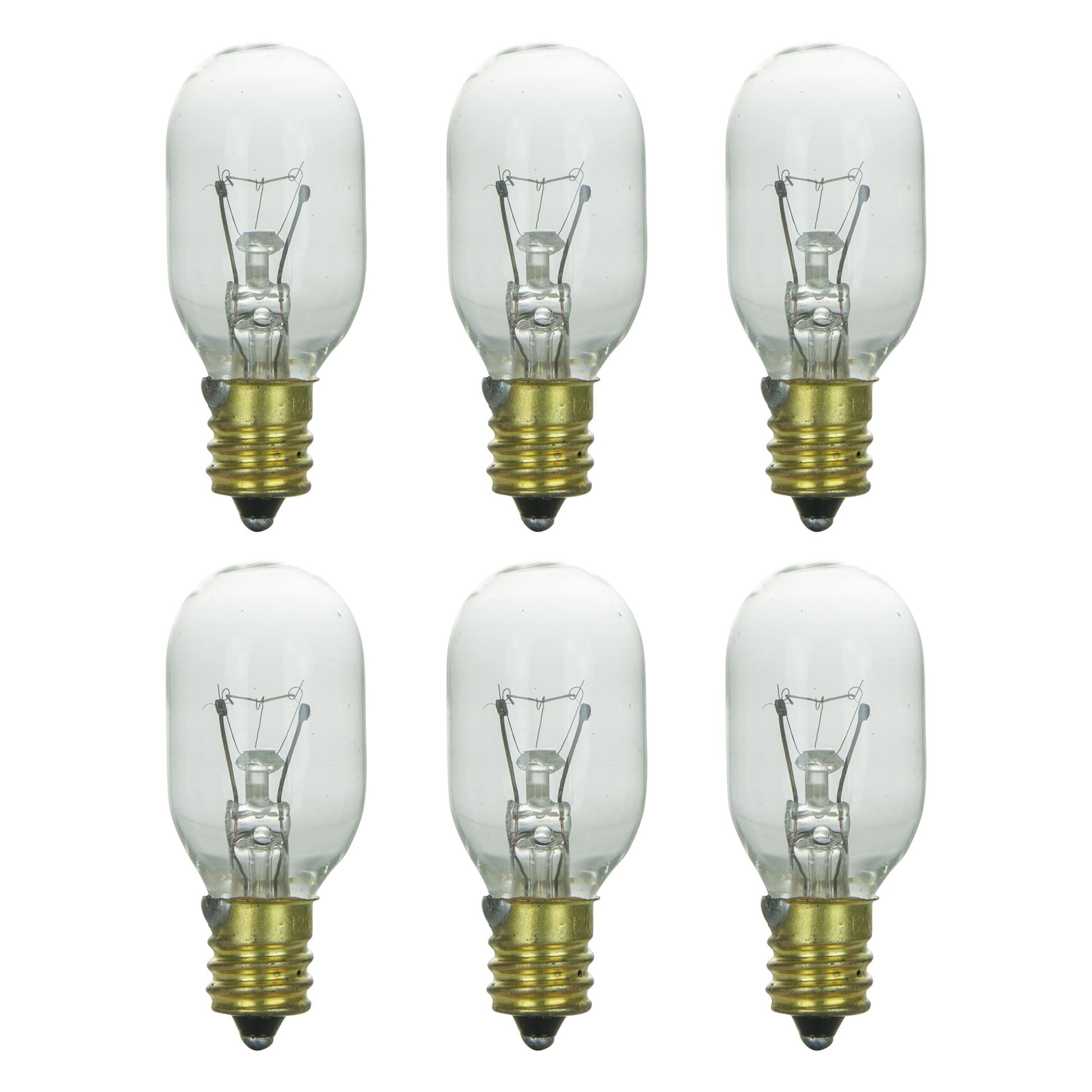 Sunlite T7 Tubular Clear Bulb, Candelabra Base, Himalayan Salt Lamp Replacement, Incandescent, 15 Watt - Cheap-Us