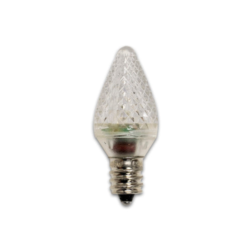 Bulbrite Pack of (25) 0.6 Watt Clear C7 LED Light Bulbs with Candelabra Screw (E12) Base, 2700K Warm White Light - Cheap-Us
