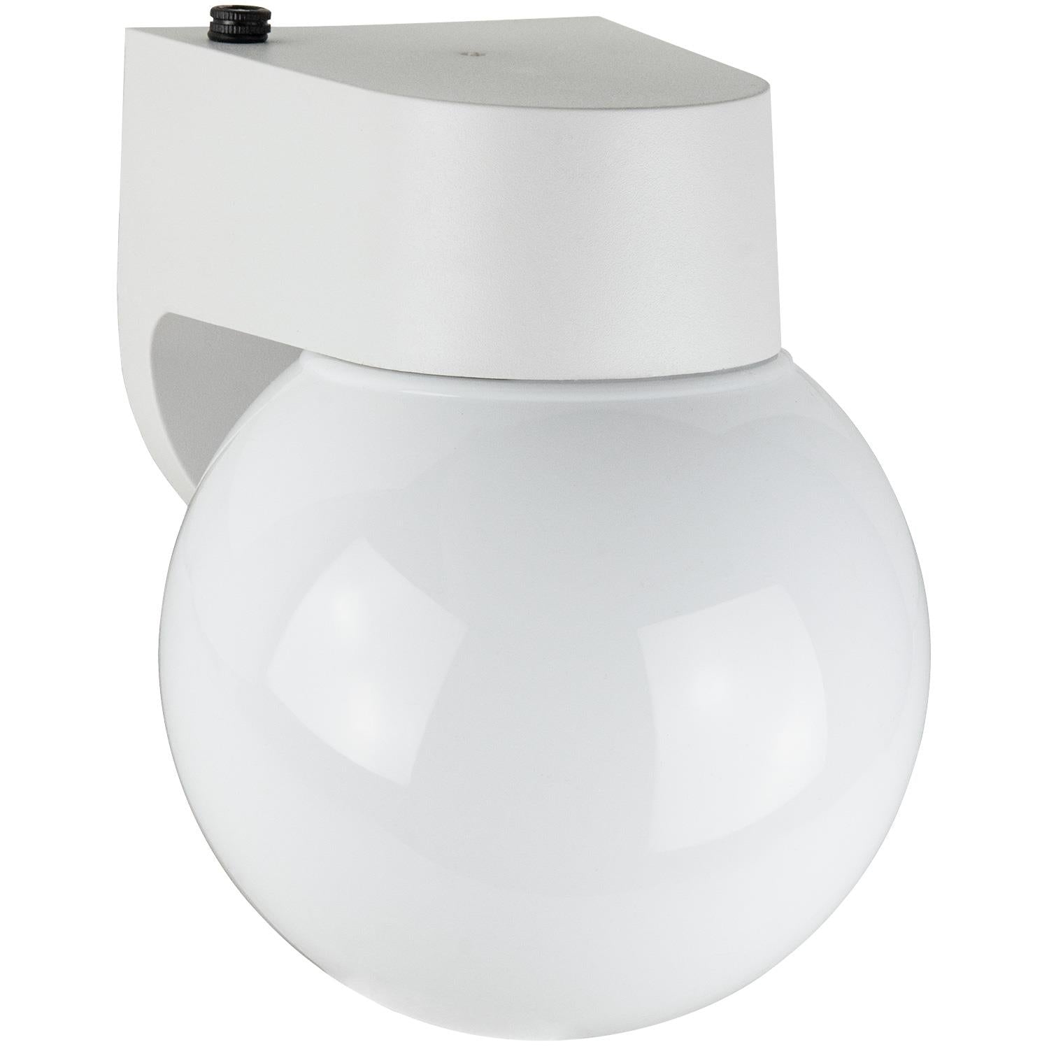Sunlite Energy Saving GlobeÂ Style Outdoor Outdoor Fixture White Finish White Lens - Cheap-Us