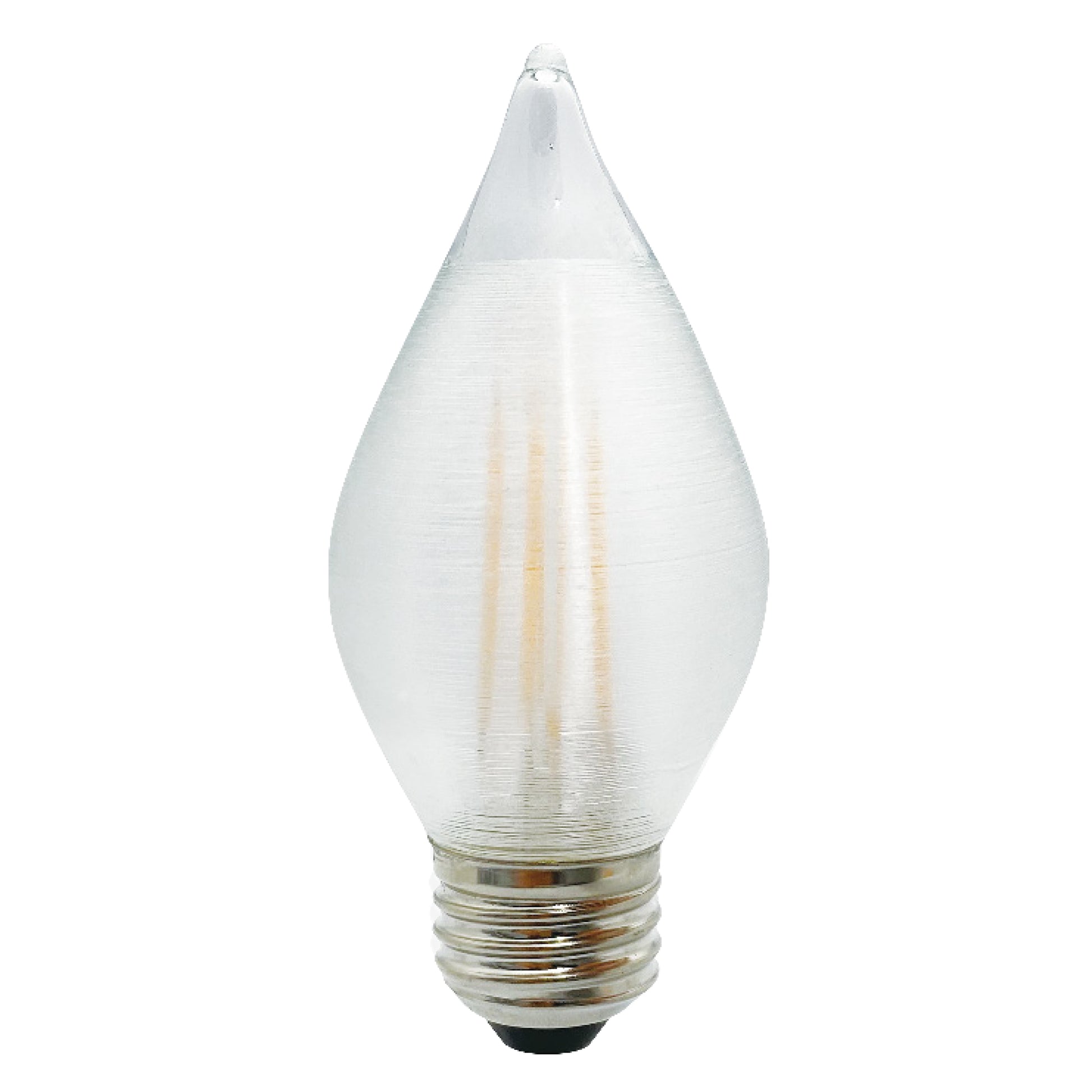 Bulbrite Spunlite 4 Watt Dimmable C15 LED Filament Light Bulb with Satin Glass Finish and Medium (E26) Base - 2700K (Warm White Light), 350 Lumens - Cheap-Us