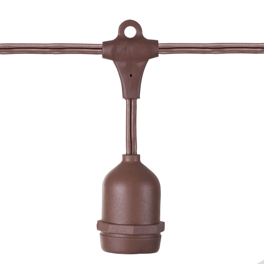 Vickerman 24 Medium Base E26 Socket Set SPT2 16 Gauge Brown Wire - Cheap-Us