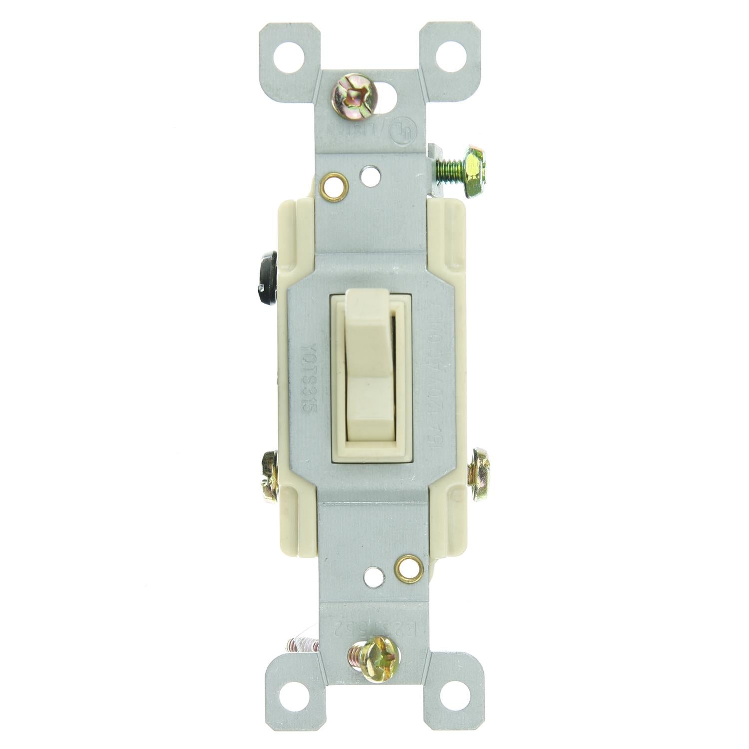 Sunlite E508/CD1 3 Way Grounded Toggle Switch, Ivory - Cheap-Us