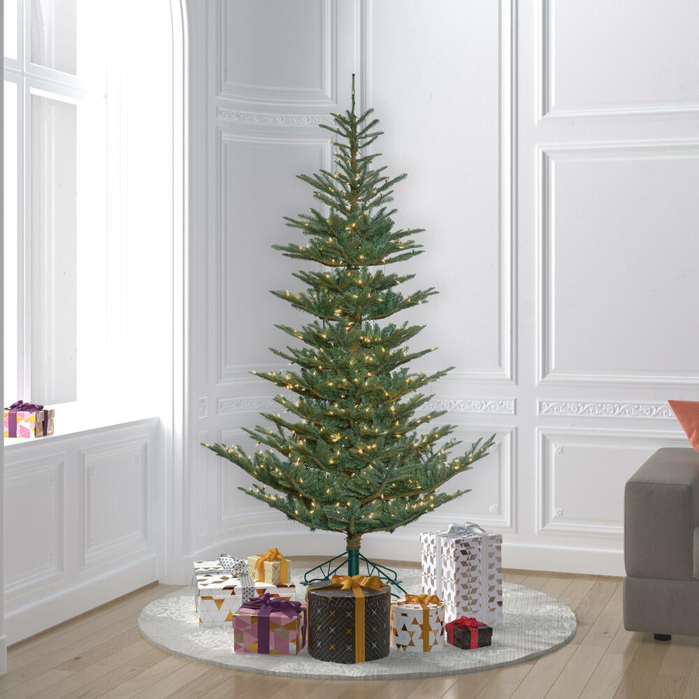 Vickerman 6' Alberta Blue Spruce Artificial Christmas Tree Warm White Dura-lit LED Lights - Cheap-Us