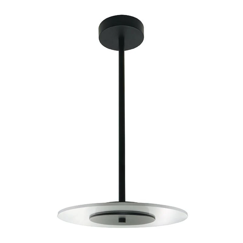 Westgate LED Décor ACcent Pendant, 10In PMMA Disk, 5Cct 27/30/325/40/50K, 700 Lumens, Dim, Residential Lighting, 12W, 700 Lumens, 27K/30K/35K/40K/50K, Black Finish, TRIAC Dmming - Cheap-Us