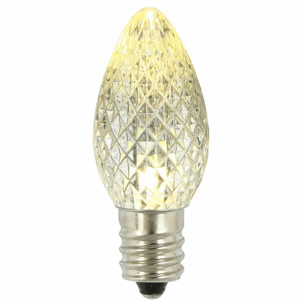 Vickerman C7 LED Warm White Faceted Twinkle Bulb bag of 25 - Cheap-Us