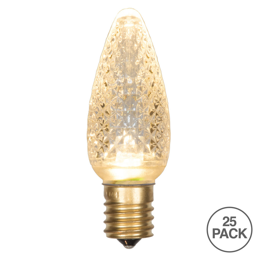 Vickerman C9 LED Sunny Warm White Faceted Bulb CSA Approved, - 50 Pack - Cheap-Us