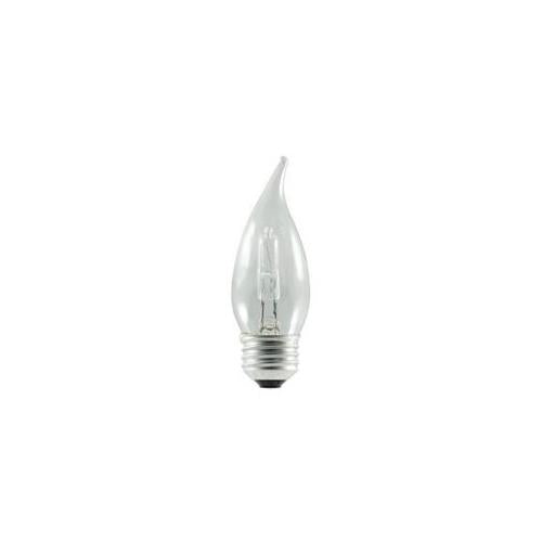 Bulbrite 43CA10/EFC/ECO 43 Watt ECO Halogen CA10 Flame Tip Chandelier Bulb, Medium Base, Clear, 60 Watt Equivalent, 2-Pack - Cheap-Us