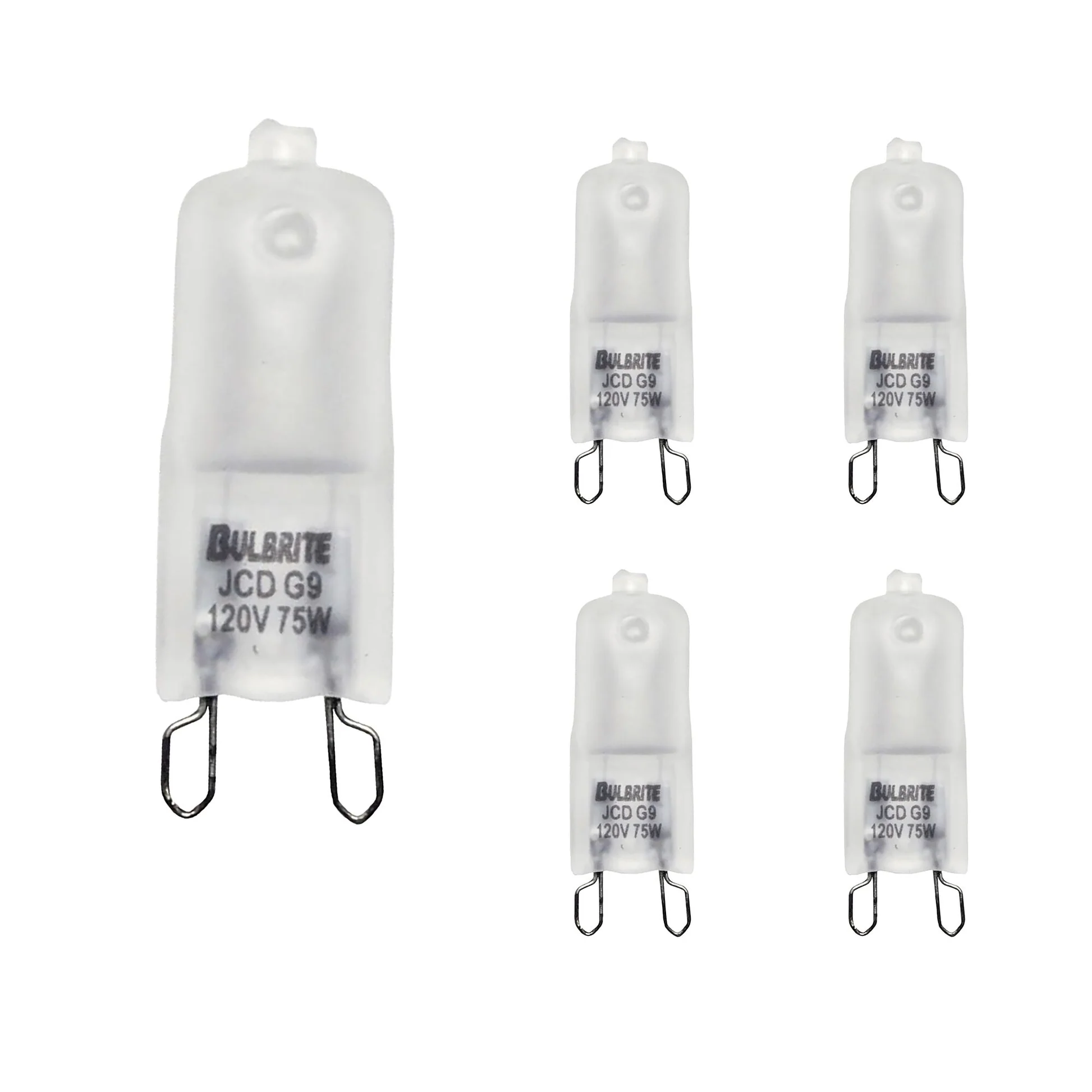 BULBRITE HALOGEN T4 BI-PIN (G9) 75W DIMMABLE LIGHT BULB 2900K/SOFT WHITE 5PK (654076) - Cheap-Us