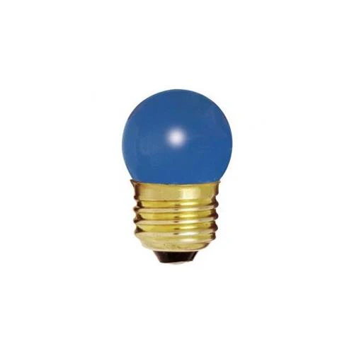 Bulbrite 7.5S11B 7.5W Dimmable S11 Night Light Replacement Bulb, Medium Base, Blue - Cheap-Us