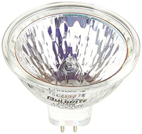 Bulbrite FMW 35 Watt Dimmable Halogen MR16 Bulb, Bi-Pin GU5.3 Base, Clear - Cheap-Us