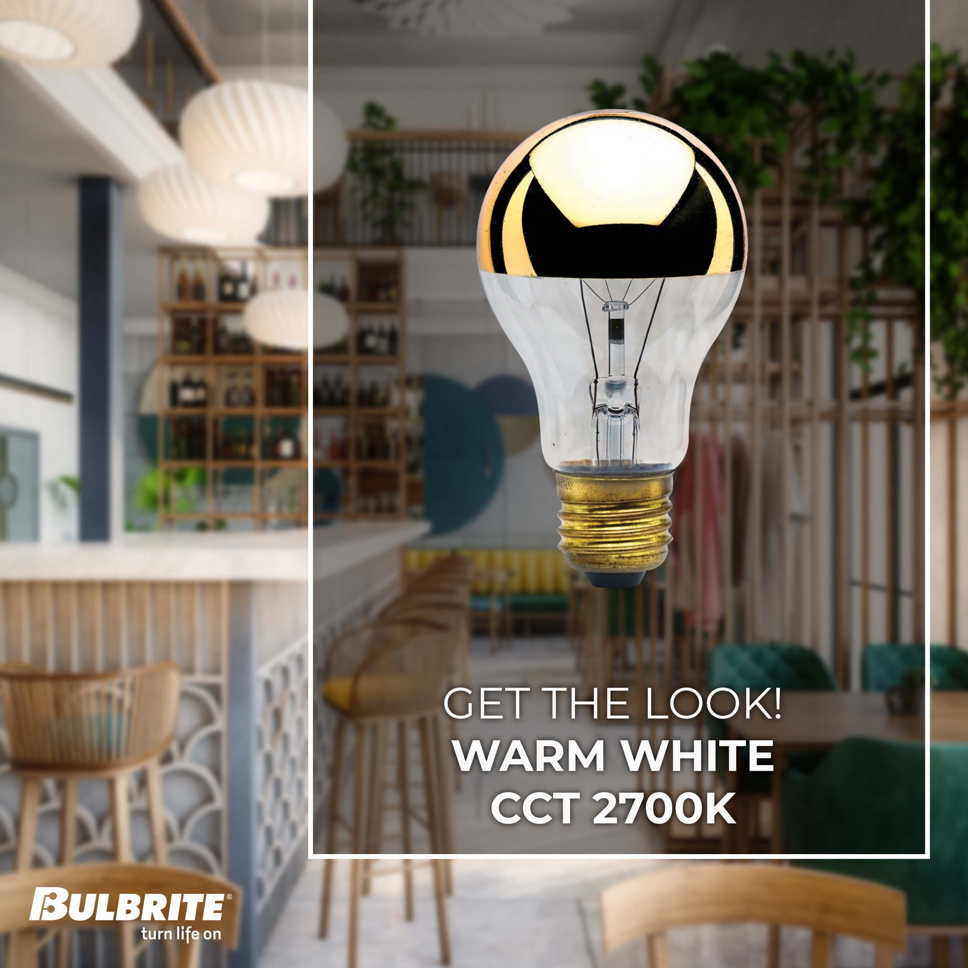 Bulbrite Pack of (6) 60 Watt Dimmable Half Gold A19 Medium (E26) Incandescent Bulb - Cheap-Us