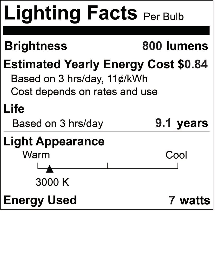 Bulbrite Pack of (8) 7 Watt Dimmable Clear Globe G25 LED Light Bulbs with Medium (E26) Base, 3000K Soft White Light, 800 Lumens - Cheap-Us