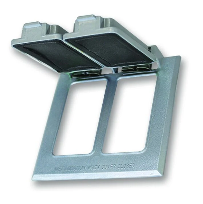 Westgate 2 GFCI Receptacles, Electrical Products, Gray Finish - Cheap-Us