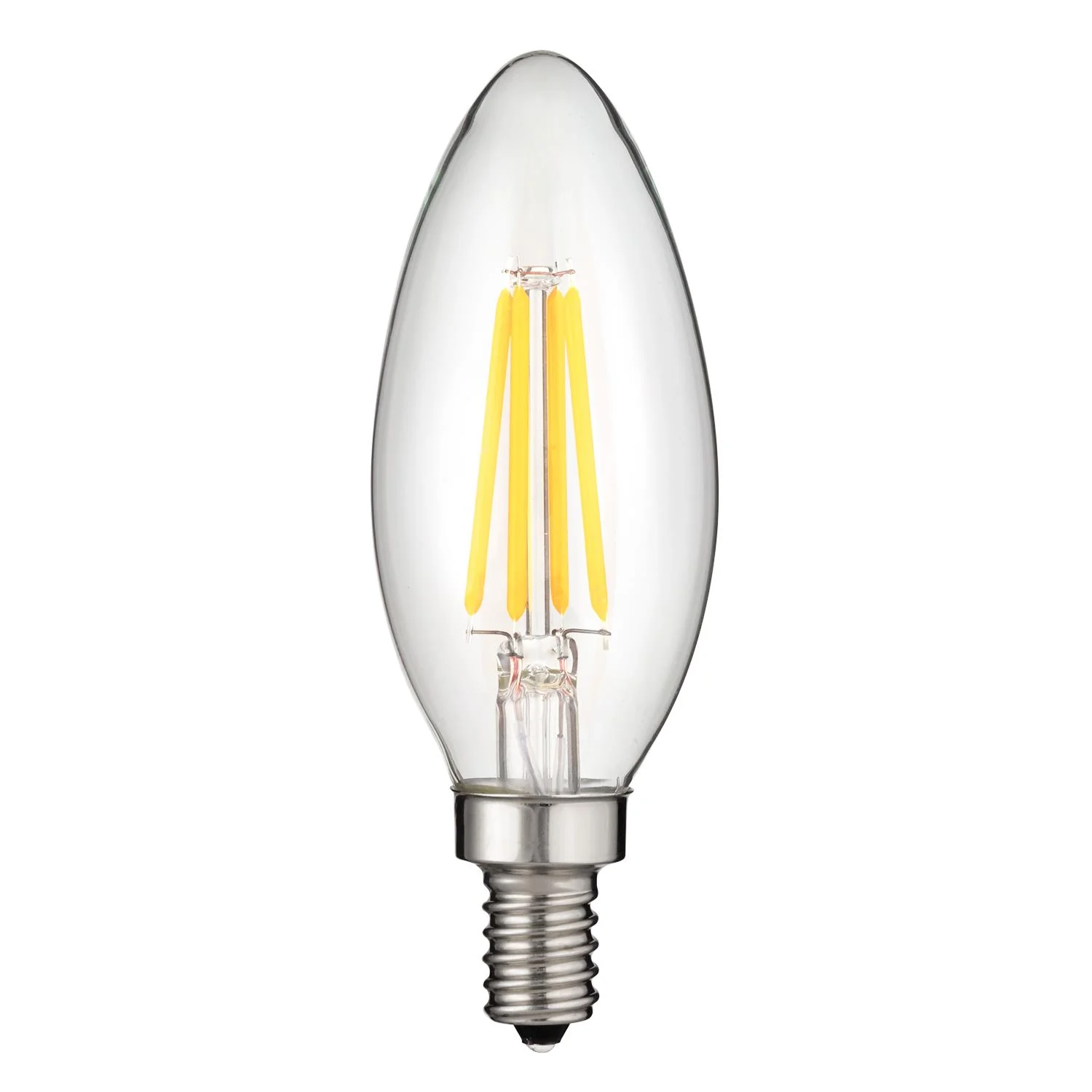 Sunlite LED Vintage Chandelier 6W (60W Equivalent) Light Bulb Candelabra (E12) Base, Warm White - Cheap-Us
