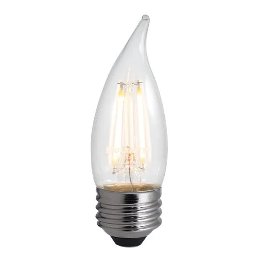 BULBRITE LED CA10 MEDIUM SCREW (E26) 4W DIMMABLE FILAMENT LIGHT BULB 2700K/WARM WHITE 40W INCANDESCENT EQUIVALENT 4PK (776675) - Cheap-Us